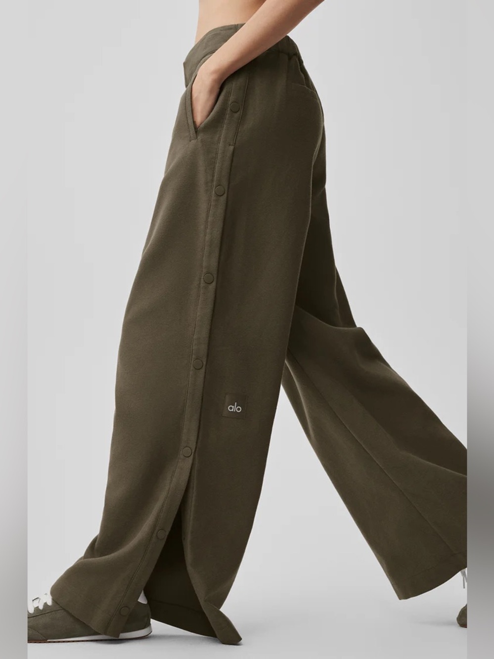 ALO Yoga Olive Wide-Leg Women's Pants